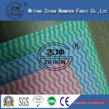 Three Colors Spunlace Nonwoven Fabric for Family Kitchen Cleaning